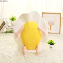 60 см плюшевая подушка паучное Яйцо мультфильм стул диван задний Чехол для подушки мягкие ленивые яйца подушки Дети прекрасный кукла