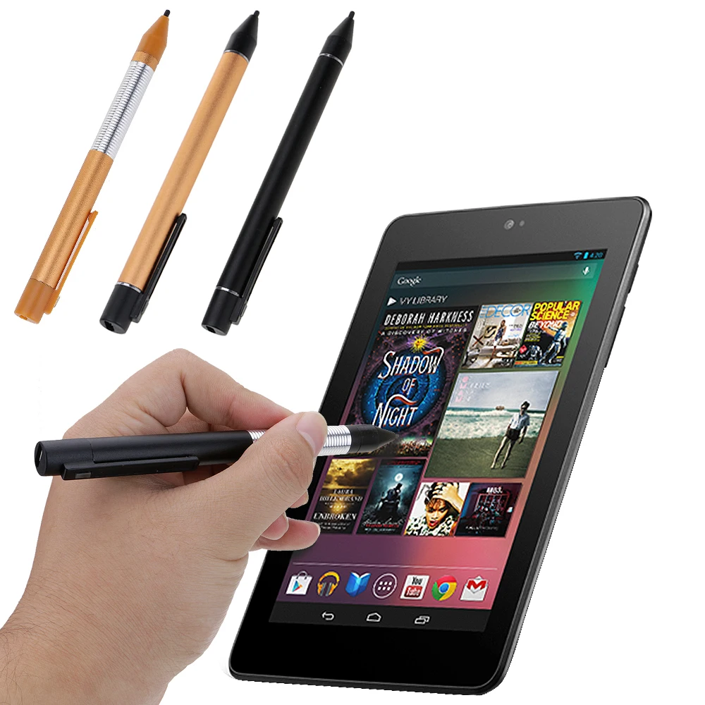 Rechargeable Fine Point Touch Stylus Pen for Samsung iPhone iPad Android Tablet
