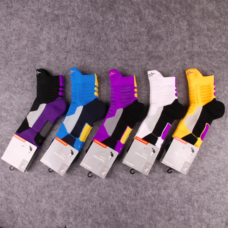

Basketball Sport Socks Basket Ball Hyper Elite Knee-High KB2 Thickening Stockings Men 5Colors US Size 8-12