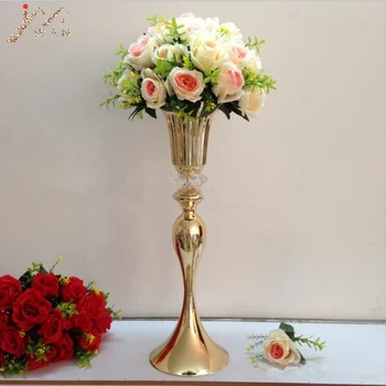 

New Arrival Horn-shaped Road Lead Wedding Table Flower Vase Party Centerpiece Home Decoration 1 Lot =10Pcs