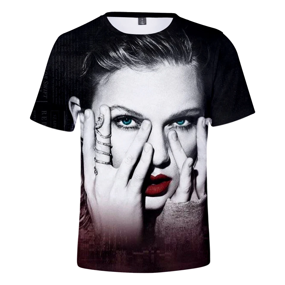 

3D Print T-Shirt Short Sleeve Popular Singer T Shirt Summer Swift Fashion Kpop Casual Shirt Women Clothes