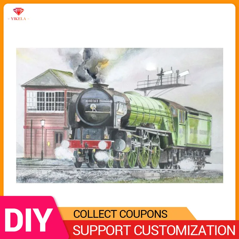 

YIKELA 5D DIY Diamond Painting Embroidery Transport Vehicle Car Full Round/Square Drill Painting Stitch Home Decoration Boy Gift