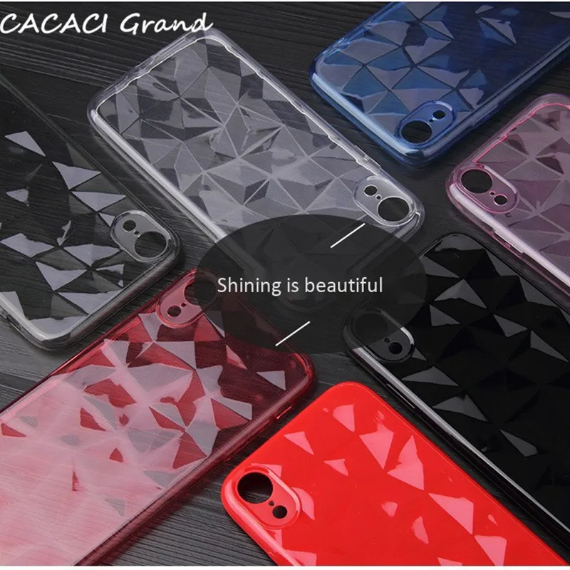 

3D Diamond Texture Silicon Case For Samsung Galaxy S10 5G A10 A20 A30 A40 A50 A70 A6S A8S M10 M20 A6 J3 J6 J4 Plus A7 2018 Cover