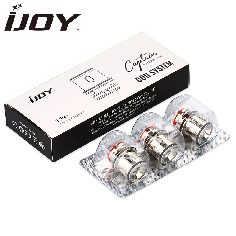 Оригинальная катушка IJOY Captain CA 3 ом CA2 и Катушка CA8 0 15 Ом для Sub Ohm Tank S вейпа шт. |