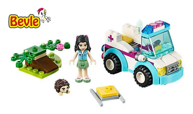 

Bela 10534 Friends Vet Ambulance Emma Heartlake City Building Blocks Bricks Toy Children Gifts Friends 41086