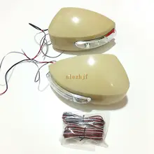 LED Rear-view Mirror Lights + Cover, LED Yellow Turn Signals Light + Ground Lamp Case for Nissan Fairlady Z / 350Z (Z33) 2002~08
