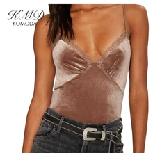 KMD KOMODA Women Vest Solid Deep V-Neck Sleeveless Belt Top Party Clubwear Streetwear Sexy Velvet Slim Vest