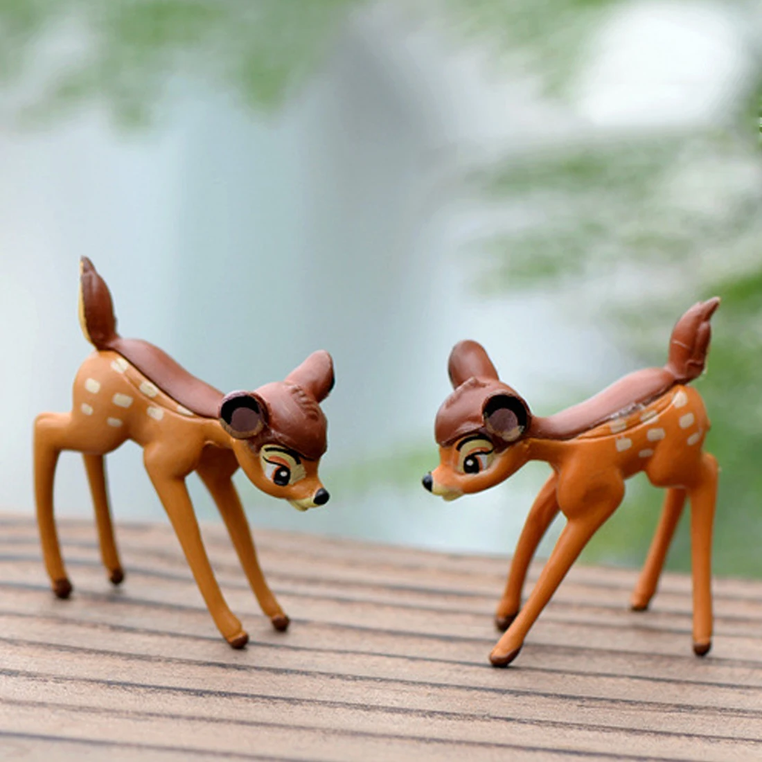

Home Decor 2pcs/set Artificial mini sika deer fairy garden miniatures gnomes moss terrariums crafts figurines home decoration