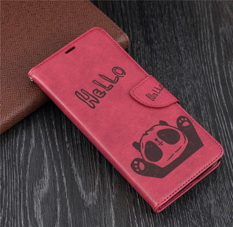 For Samsung Galaxy Note8 Note9 Case PU Leather 3D Hello Panda Embossing Stand Flip Case For Samsung Note8 Note9 Cell Phone Cover (15)