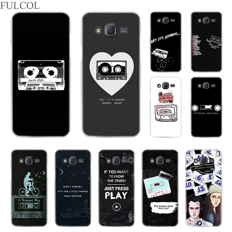 

FULCOL 13 reasons why netflix Transparent Hard case for Samsung Galaxy J3 J4 J6 J7 J8 2018 2015 2016 2017 EU Prime Max