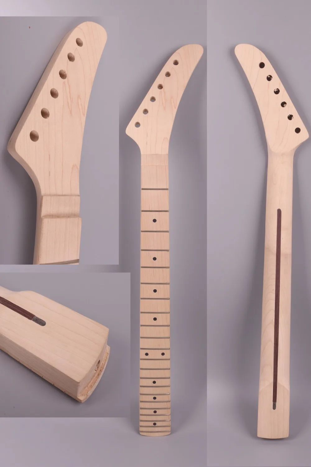 

electric guitar neck 25.5 inch 22 fret maple banana headstock right hand CAN MAKE 24 FRET