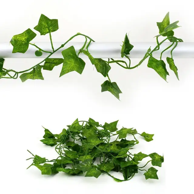2m Long Green Silk Artificial Vine Rattan Decorative Fake Artificial