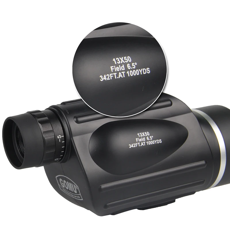 GOMU 13X50 Monocular waterproof Rangefinder Spotting Scope Telescope 114m1000m View for Outdoor Hunting RL36-0002 (22)
