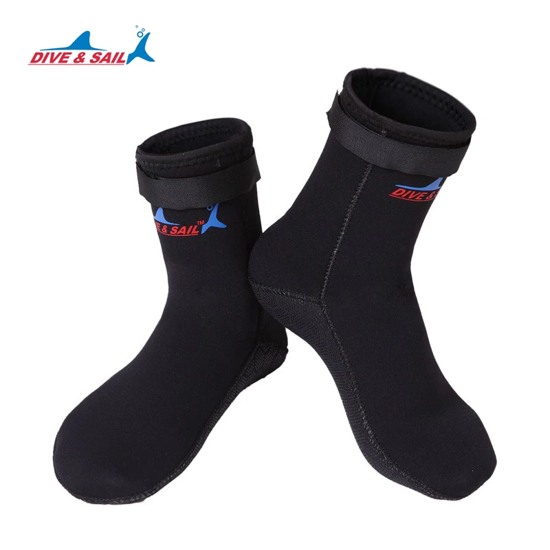 DIVE&SAIL 3mm  anti-slip dive socks for scuba diving Snorkeling Shoes Beach Boots Wetsuit Anti Scratches Warming