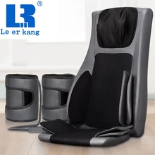 LEK 909A электрическая массажная подушка 4D шиацу вибратор массажное кресло шеи талии ноги тела акупрессурный массажер коврик с подогревом