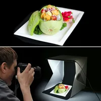 Portable Mini Photo Studio Box Photography Backdrop Built-in LED Light Photo Box fold  Photo Studio  Soft Box - Image 6