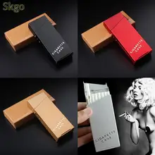 Мужской чехол, легкий алюминиевый чехол для сигарет, портсигар, Карманный чехол, контейнер, держатель для хранения, алюминиевый бизнес-бокс, портсигар