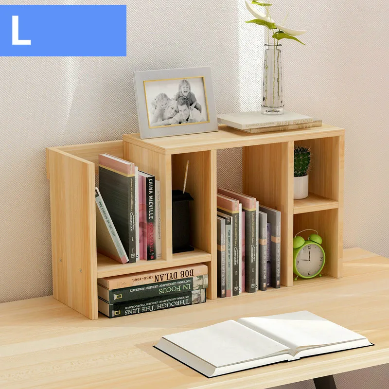 Fashion Retractable Desktop Bookcase Simple Rack Small Office