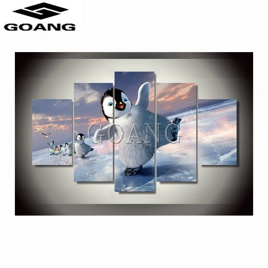 

Animal Snow and ice penguins 5D DIY Diamond Painting Cross Stitch Diamond Embroidery Decoration Square Drill Christmas Gift
