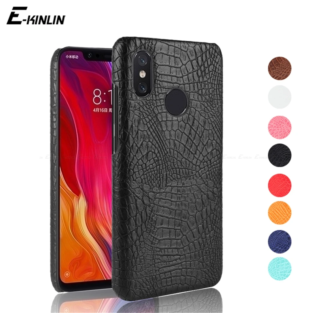 Змея, Крокодил кожаный чехол для задней крышки для Xiaomi mi CC9 CC9e 9T Max 3 mi x 2S 2 Evo 9 8 Pro SE 6X 5X A3 A2 Lite A1 6 5 5S плюс