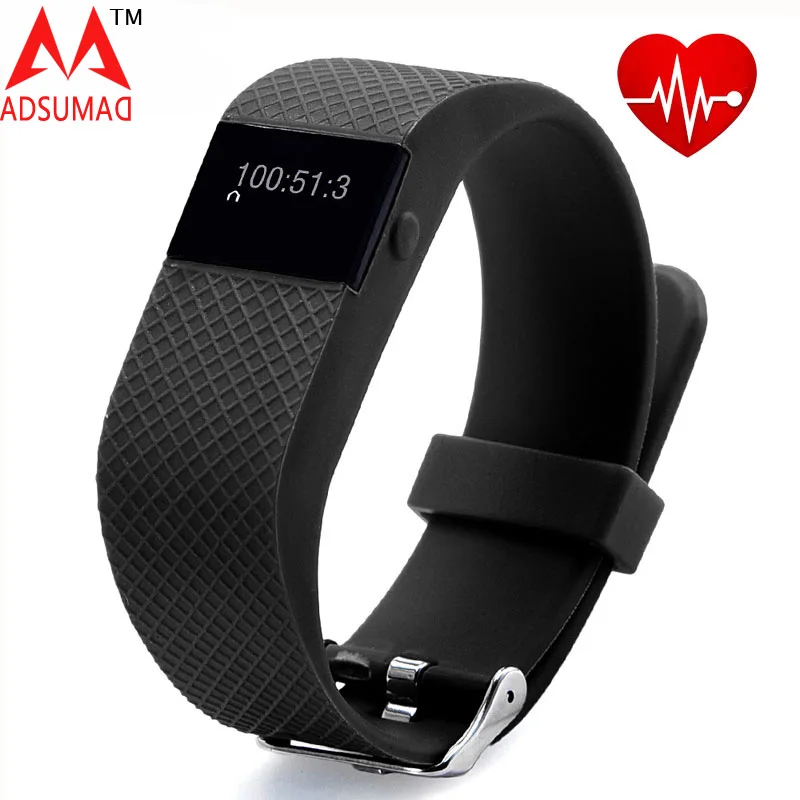 

TW64s Bluetooth 4.0 Smart Band Wristband with Heart Rate Monitor Pedometer OLED For Android iOS Fitness Tracker Sports Health