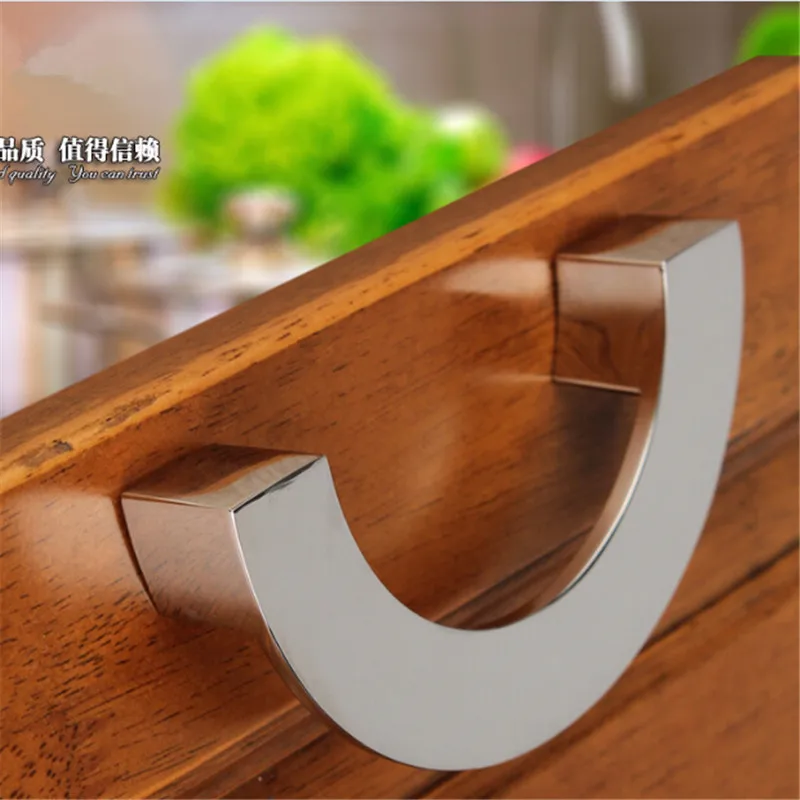 96MM 4pcs modern Semicircle shake handles drawer handle pulls