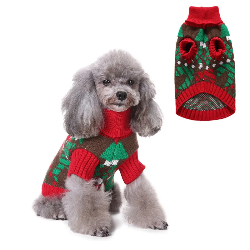 Christmas Tree Santa Claus Pet Dog Sweater Holiday Festival Parties Costume S/M/L/XL/XXL1pcs ...