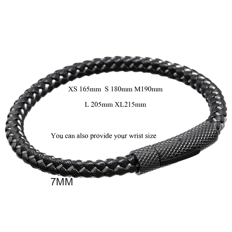 Браслеты Magic Fish мужские браслеты из натуральной коровьей кожи титана и стали