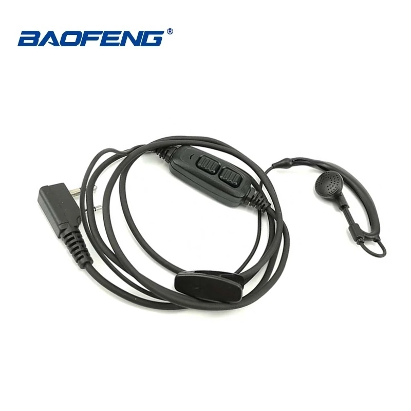 1/2 шт. Baofeng UV-82 2 Pin наушники для рации двойной PTT Baofeng UV-82HP UV-82XH UV-8D DMR CB радио Ecouteur наушники