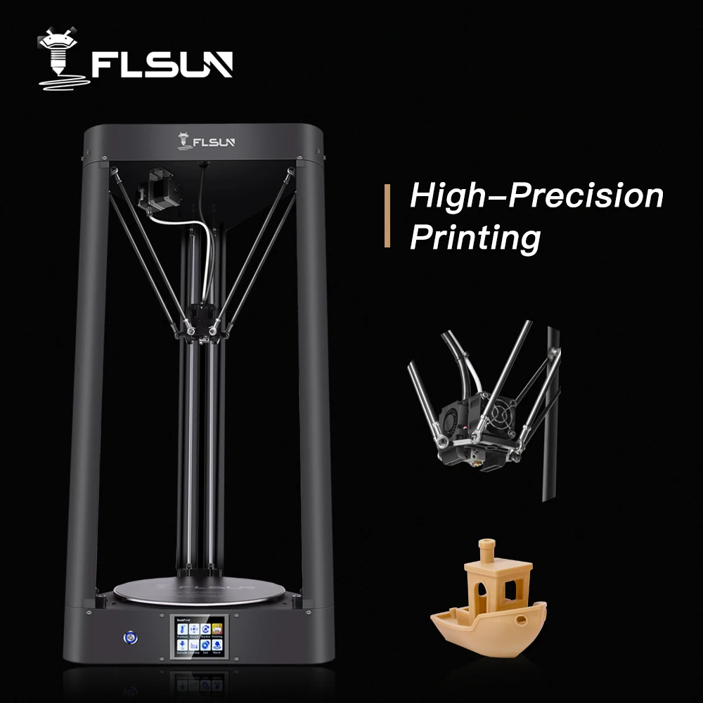 Miglior 2019 3D Stampante Flsun QQ S di Livellamento Automatico Pre assemblaggio Titan Touch Screen Reticolo HeatBed 32bitsboad Nave da usa Stati uniti