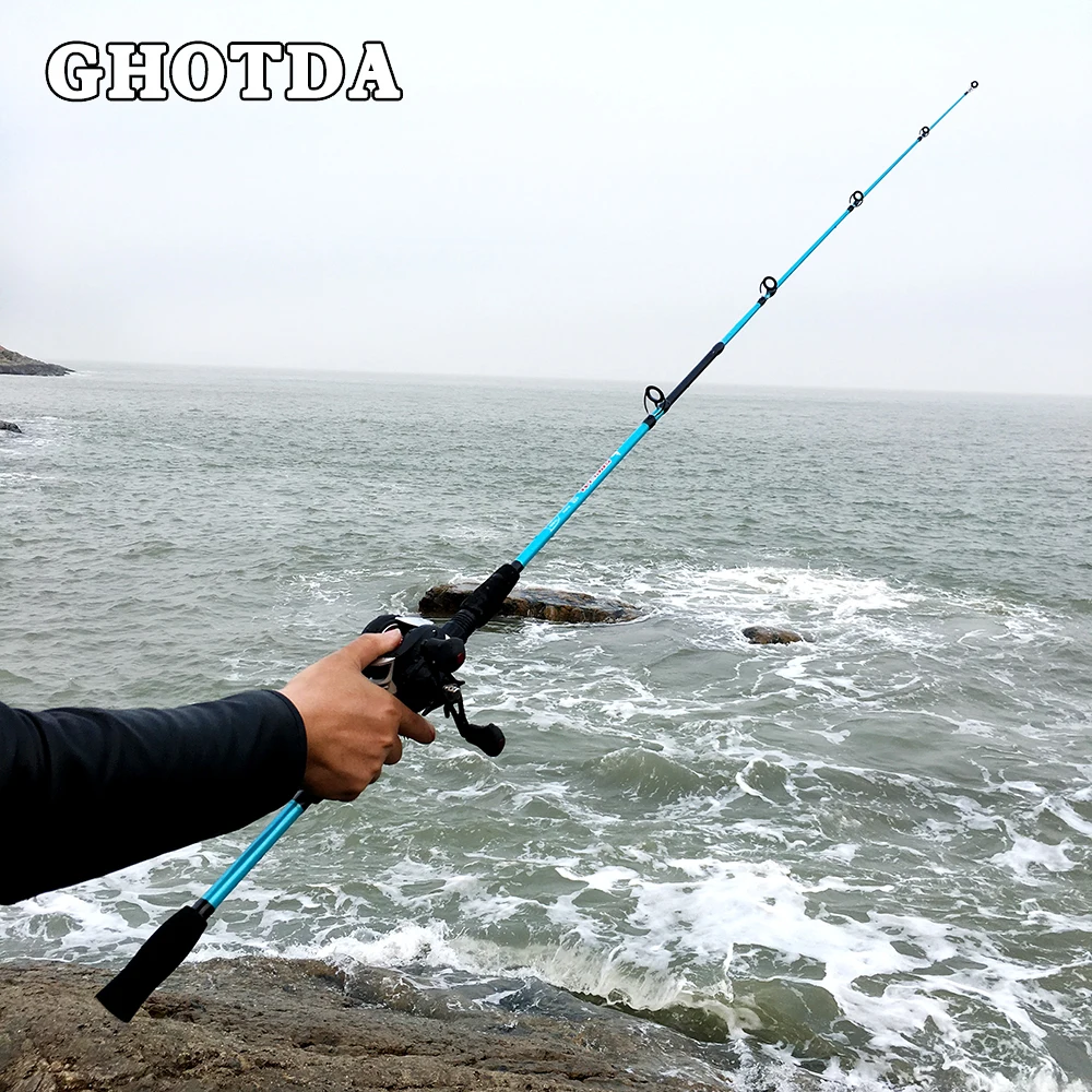 Кастинговое удилище GHOTDA 1 5 м 8 жесткая 2 секционная удочка для приманки ловли