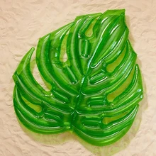 180*160 см гигантский надувной лист сорняков бассейн плавает для взрослых зеленый горшок лист кольцо для плавания трубка для отдыха листва матрас водные игрушки