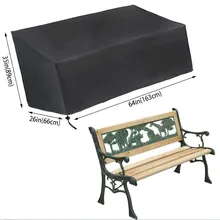 Водонепроницаемый чехол для скамейки садовая мебель пыль Обложки Ткань Оксфорд 210/420D стол сиденье открытый стулья Чехол на скамью