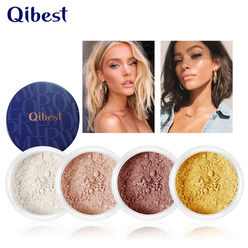

Face Matte Loose Powder Oil Control Waterproof 10 Colors Makeup Natual Translucent Face Finish Setting Mineral Powder with Puff
