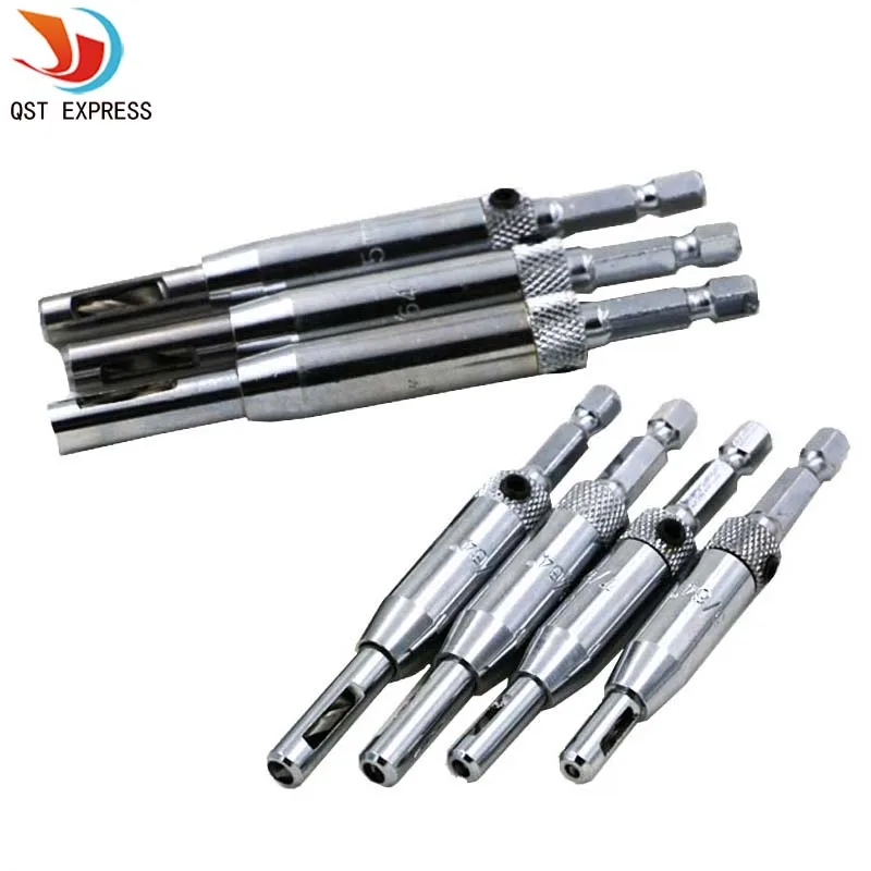 

Professional 7Pcs Door Window Cabinet Hinge Self Centering Drill Bits Set HSS Wood Tool Hole Saw Repair