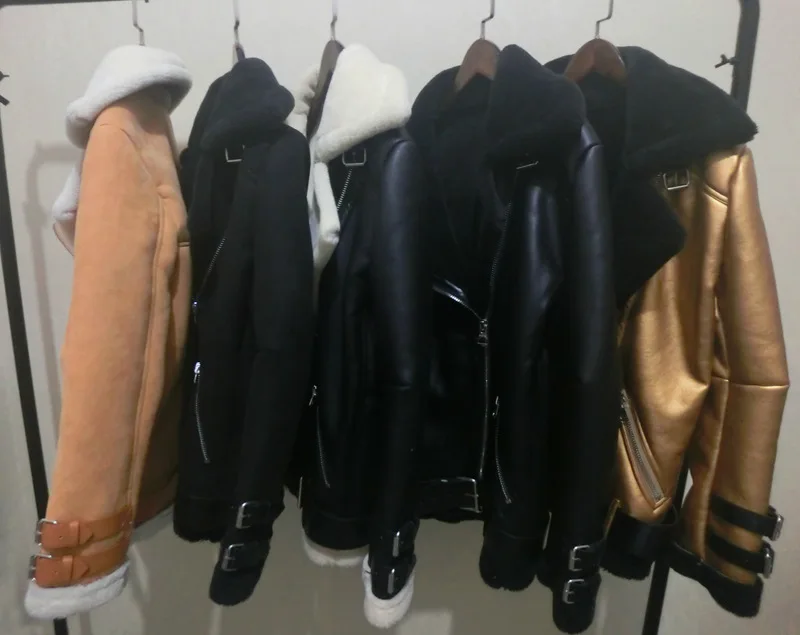 AYUNSUE, новинка, женские кожаные куртки, европейский стиль, 9 цветов, свободная куртка из искусственной кожи, Женское пальто, верхняя одежда, invierno mujer LX2267