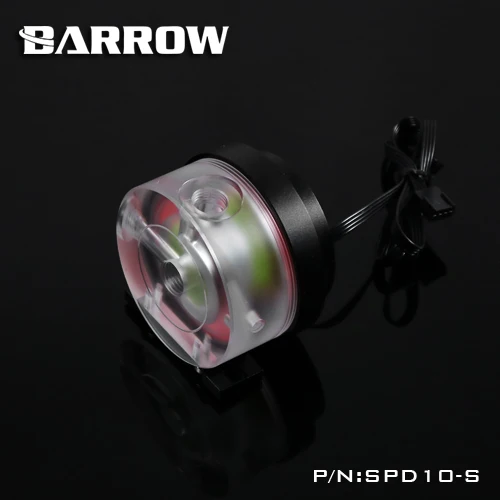 

Barrow DDC PWM Pump 10W Maximum Flow Lift 3 Meters 450L/H Manual Speed Regulation Max 4000rpm Acrylic Cover Pump