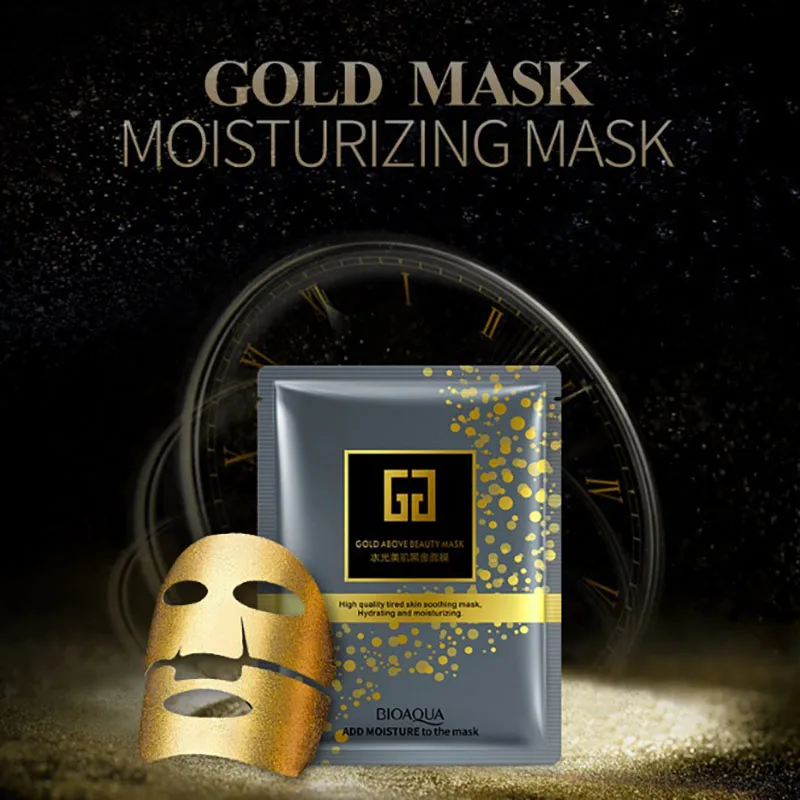 

24K Gold Collagen Face Mask Hyaluronic acid Facial Masks Moisturizing whitening Anti-aging Skin Care Korean Cosmetics mask
