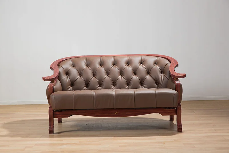 U-shaped environmental simulation leather sofa Modern Antique living room sofas High-quality rebound sponge elegant furniture