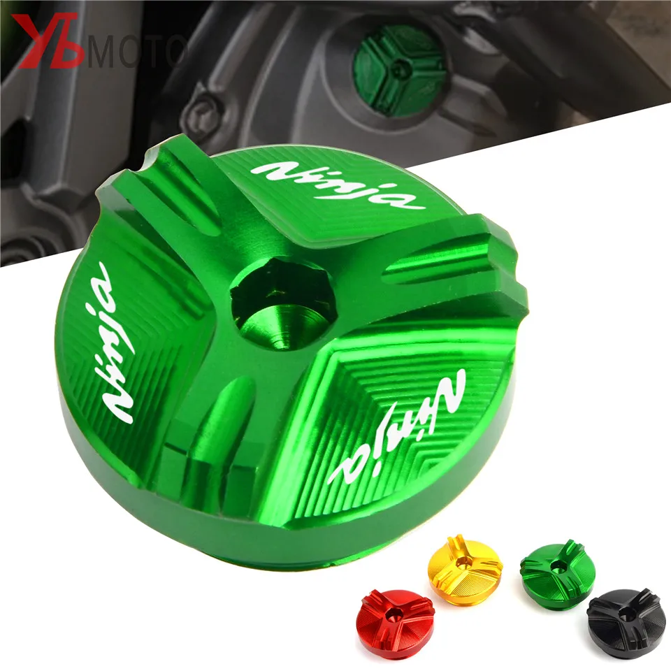 Motorcycle CNC Oil Filler Cap Plug For Kawasaki Ninja 250R 300 500R 600R 750R ZX10 ZX11 ZX12R