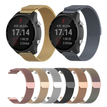 

Milanese Magnetic Smart Watch Strap For Forerunner 245/245M/645 Stainless Steel Wristband Metal Watchband For Vivoactive3 Bands