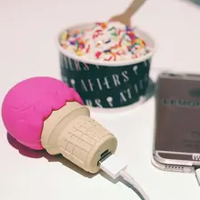 French fries Ice cream Pizza Unicorn Power Bank Phone Charge for All Phone Unicorn Emoji PowerBank Charger Cartoon USB Battery