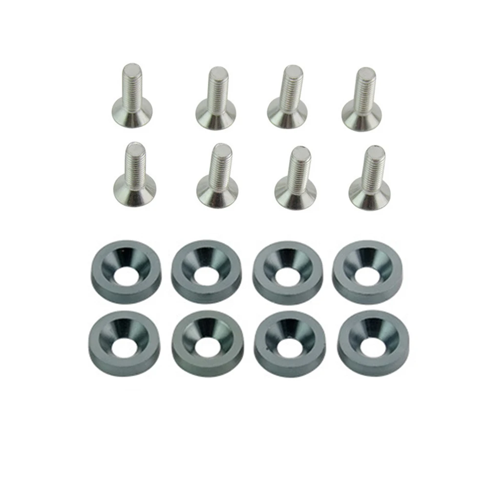 

16pcs/set Multifunction Headlights License Plate Screw Set M6 Car Modification Universal Bumper Washer Decorative DIY Gaskets
