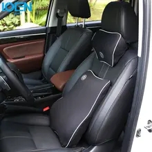 1 комплект Автомобильная подушка с эффектом памяти подголовник подушка для шеи Подушка для отдыха Авто поддержка поясницы Подушка дышащая Универсальная