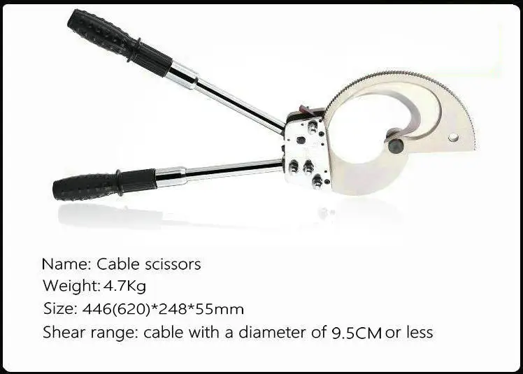 Portable multi-function ratchet cable cutter fire rescue shear cable clamp fire rescue hydraulic 9C