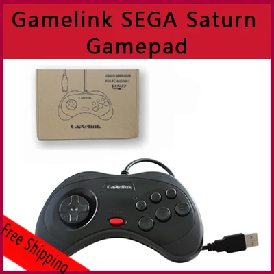 2 шт./лот Gamelink 100% НОВОЕ Origianl 6-кнопочная USB SEGA Saturn Регулятор Игры для PC/MAC С коробкой