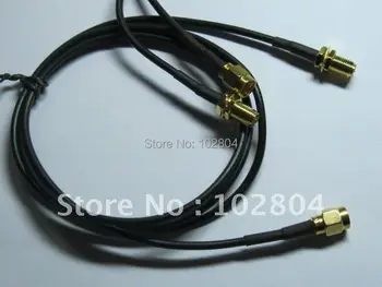 

1M Antenna RP-SMA Coaxial Cable for WiFi Router Black 12 Pcs Per Lot
