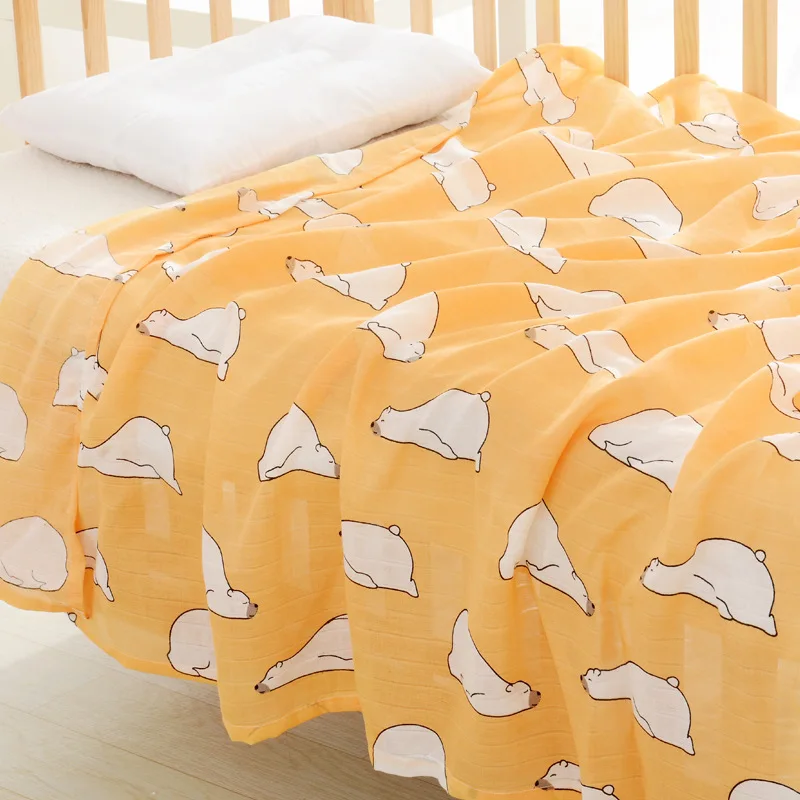 Муслиновые бамбуковые пеленки для новорожденных, муслиновые детские пеленки хлопчатобумажное одеяльце, детское хлопковое постельное белье, банное полотенце для сна