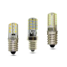 E12 светодиодный светильник-кукуруза 3 Вт 5 Вт 7 Вт 24 светодиодный s 32 светодиодный s 48 Светодиодный s силиконовый светильник 3014 SMD AC 220 В люстра заменяет галогенные лампы