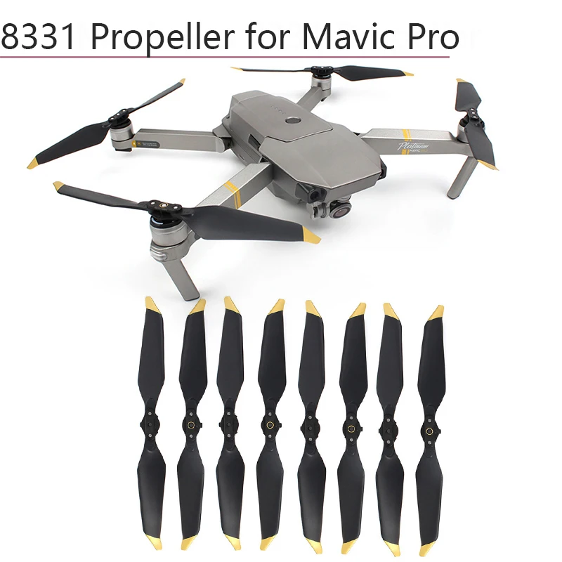 

8pcs 8331 Low Noise Propeller Folding Props for DJI Mavic Pro Platinum Noise Reduction Blade Drone Camera Accessories